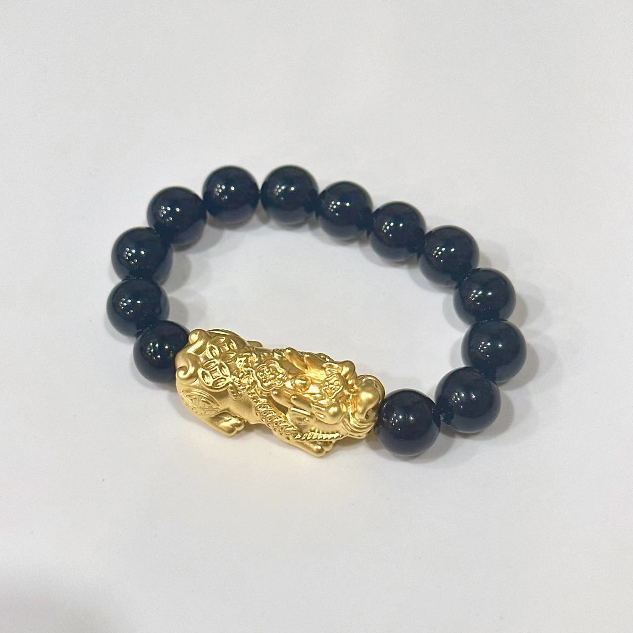 L-8063  足金时尚5G精工大貔貅手链