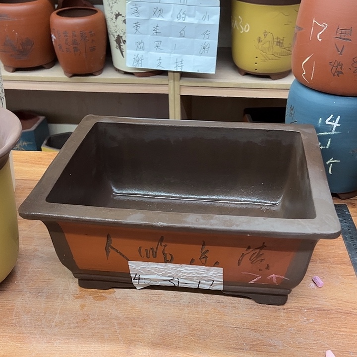 紫砂花盆，透气花盆
