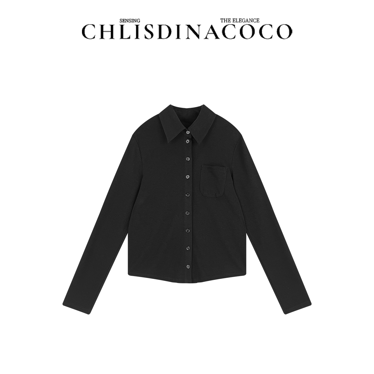 |迟到的coco|简约休闲百搭长袖衬衫L3SY01191
