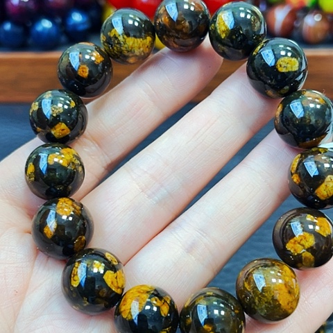 玛瑙/玉髓手链未镶嵌牛黄14