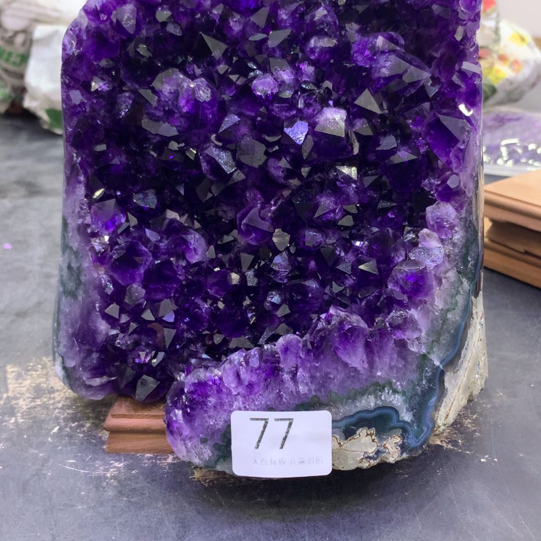 水晶摆件未镶嵌紫晶77