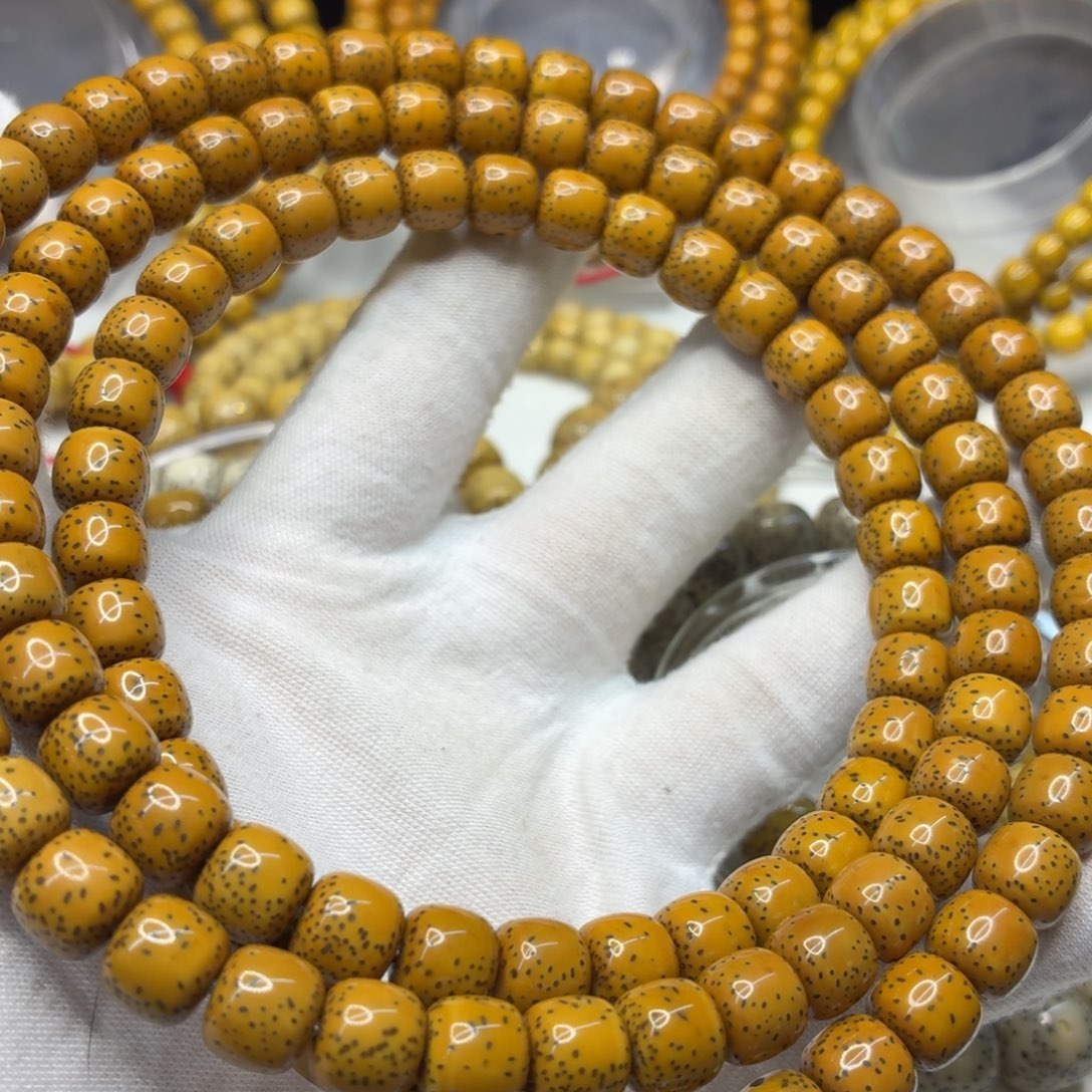 星月菩提吊坠9x8侧留白针尖星108