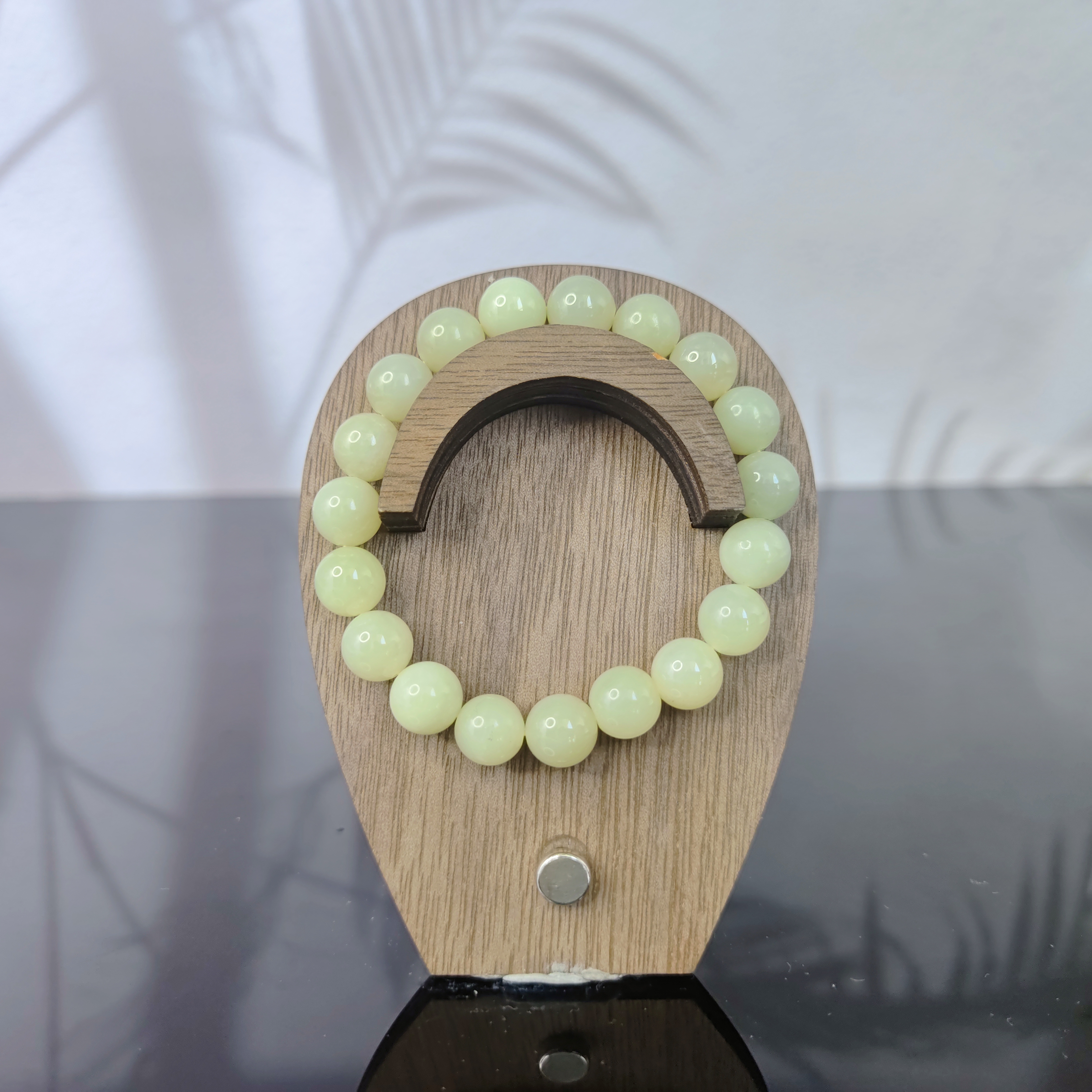 J和田玉圆珠手串（卡10）0156