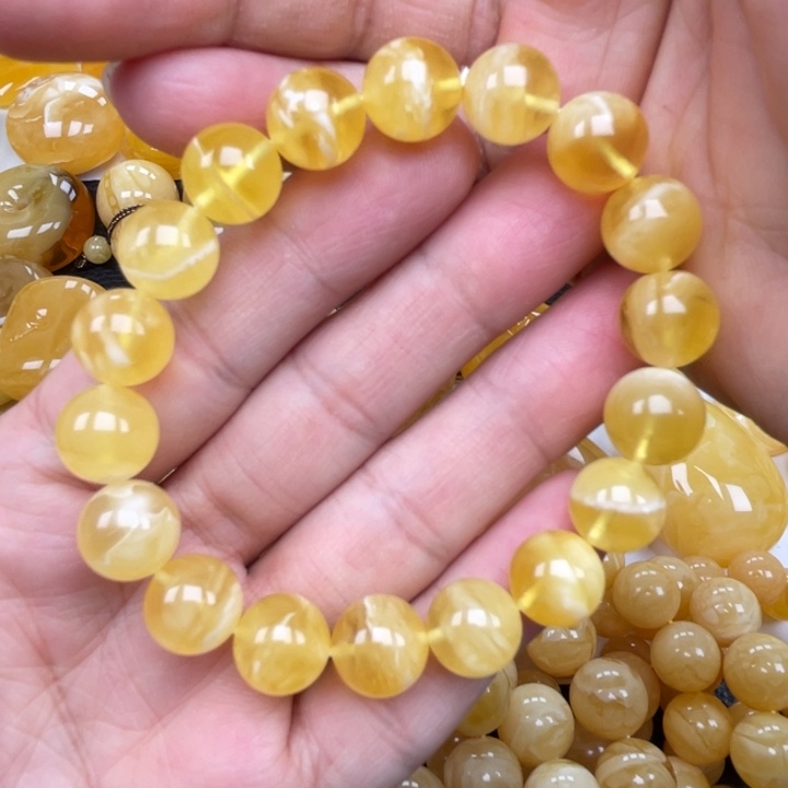 裸石蜜蜡未镶嵌蜜蜡11手串