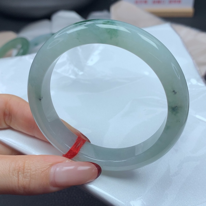 翡翠手镯未镶嵌57正圈