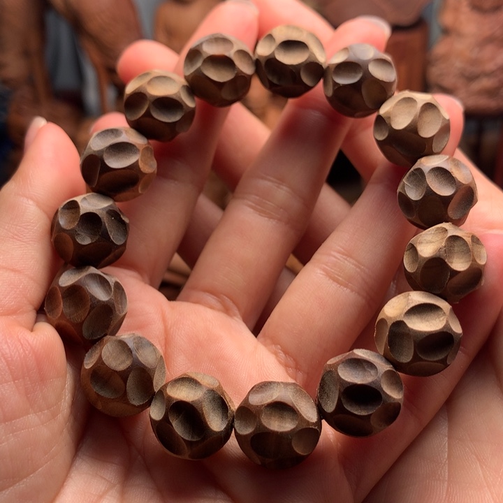 檀香木手串/手链老山檀木1.5微瑕