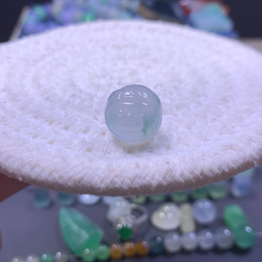 翡翠未镶嵌手链14.1翡翠圆珠