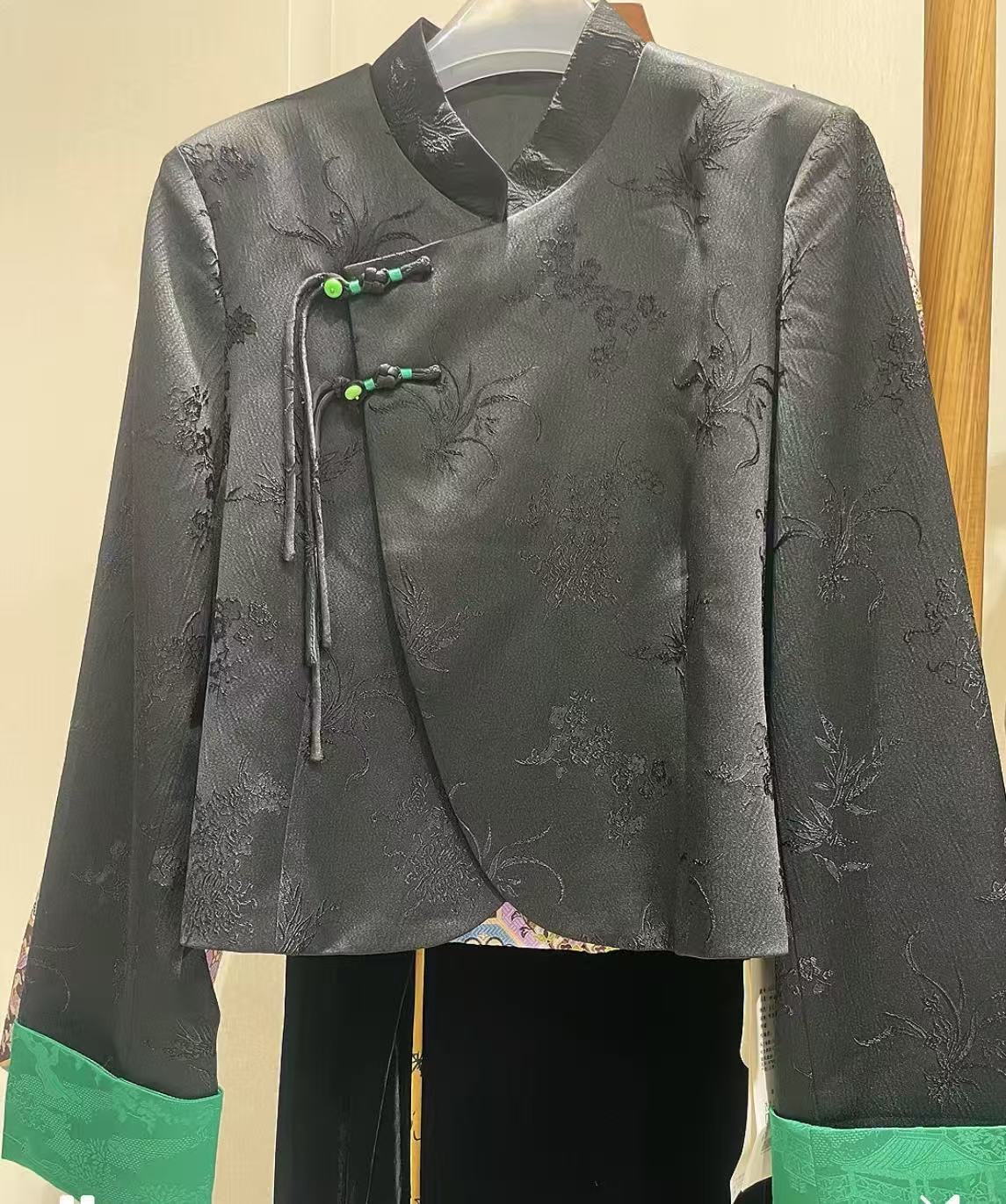 新中式提花短款上衣外套