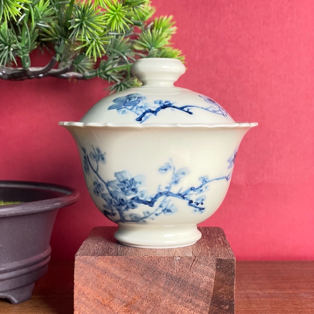 觅纤 树梅花口盖碗 MQ341