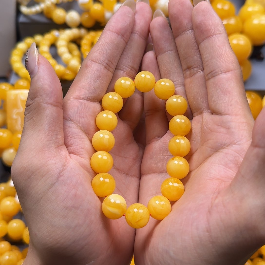 未镶嵌蜜蜡珠宝奇石13mm