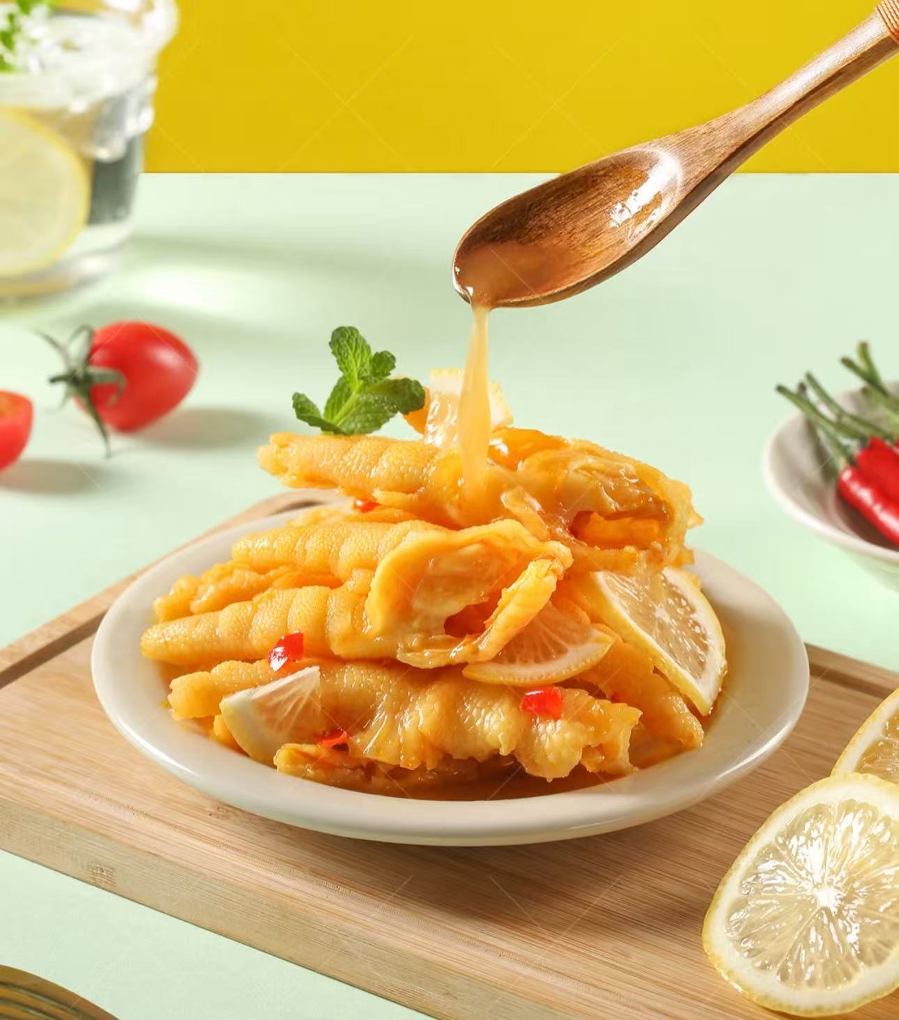 疆巷子酸辣柠檬脱骨鸡爪无骨解腻追剧必备休闲零食