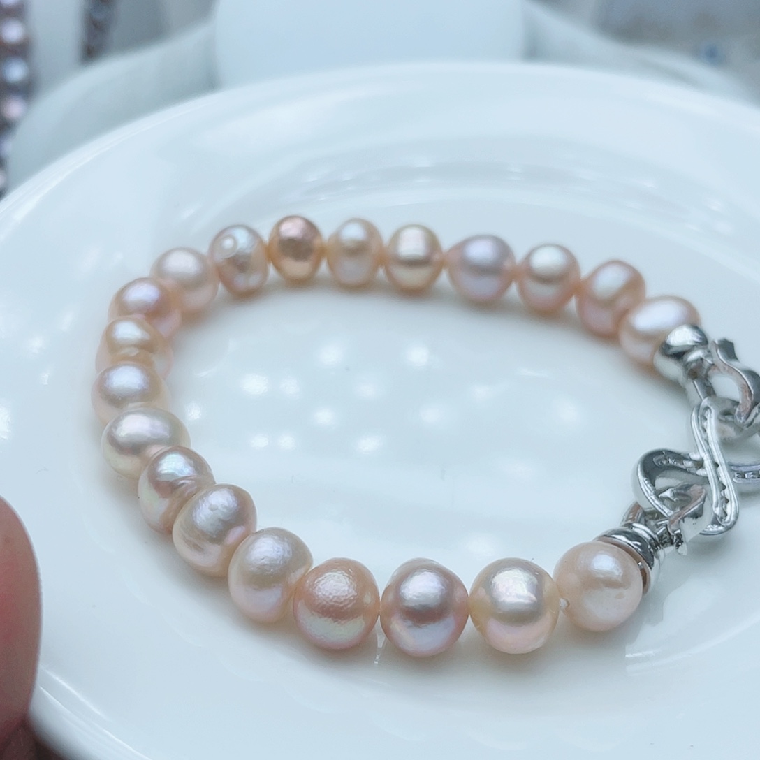 淡水珍珠颈饰钛钢