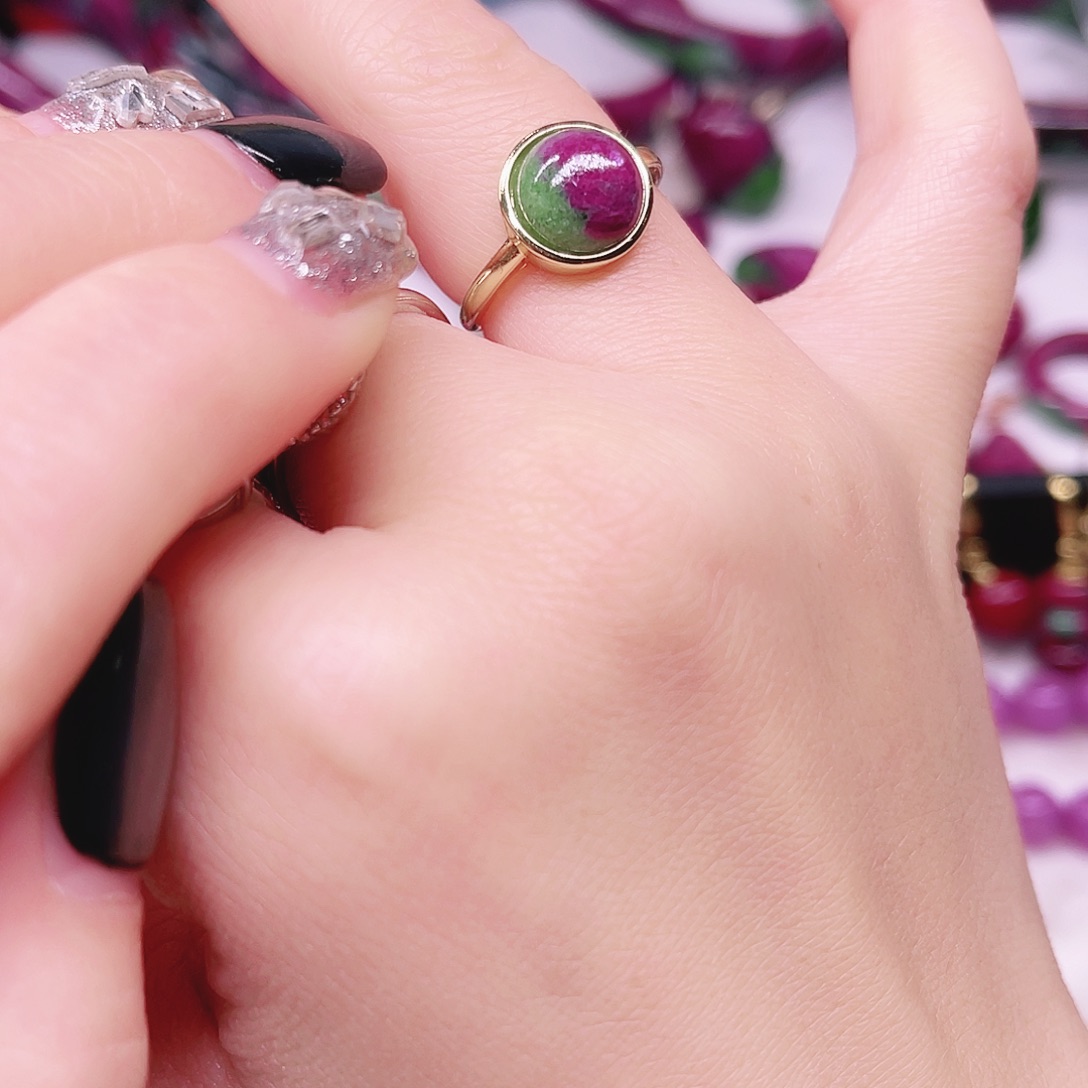 红宝石银S925镶嵌戒指