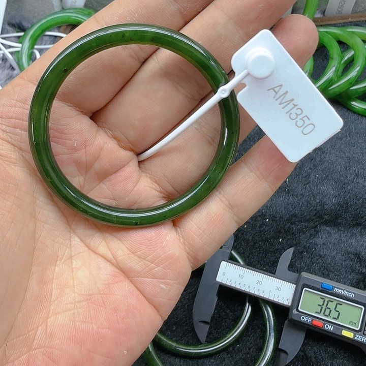 和田玉（碧玉）手镯未镶嵌53.7