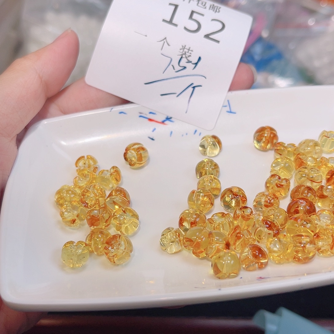 水晶珠宝半成品未镶嵌152 。      