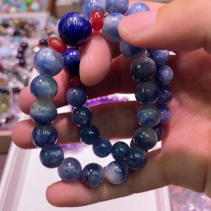 水晶手链未镶嵌蓝晶石