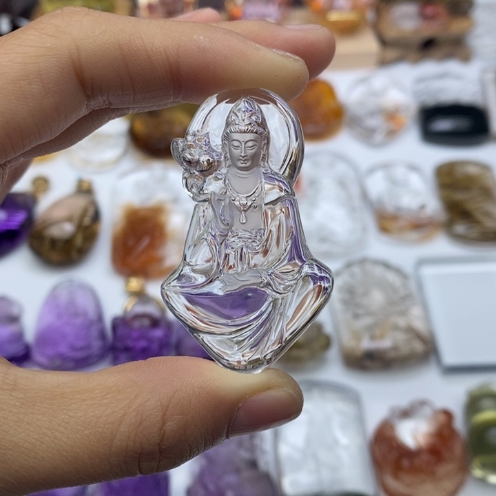 水晶颈饰未镶嵌石*定制