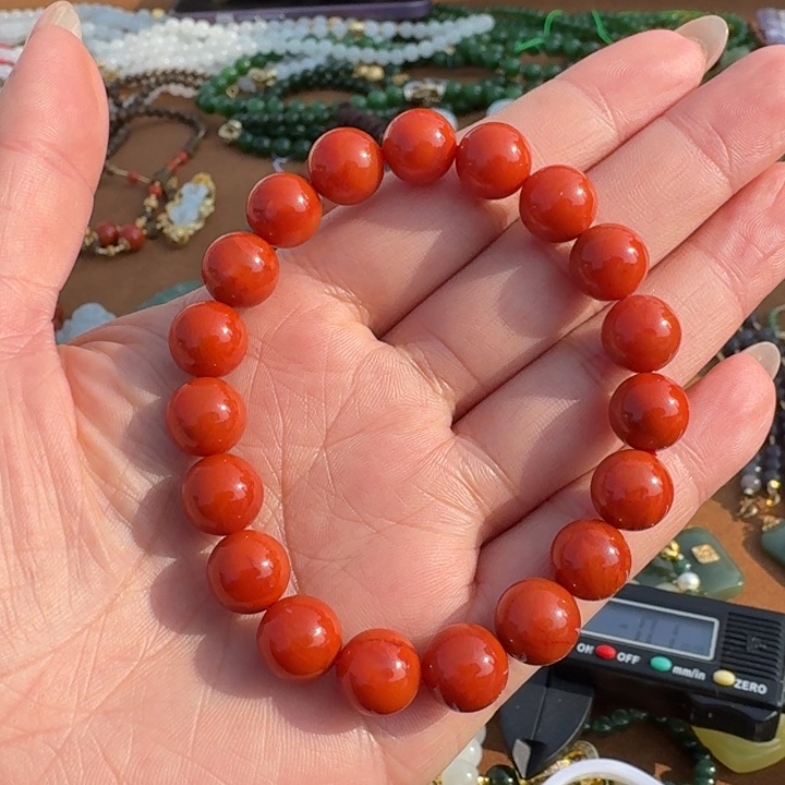 南红玛瑙未镶嵌颈饰卡10冉冉