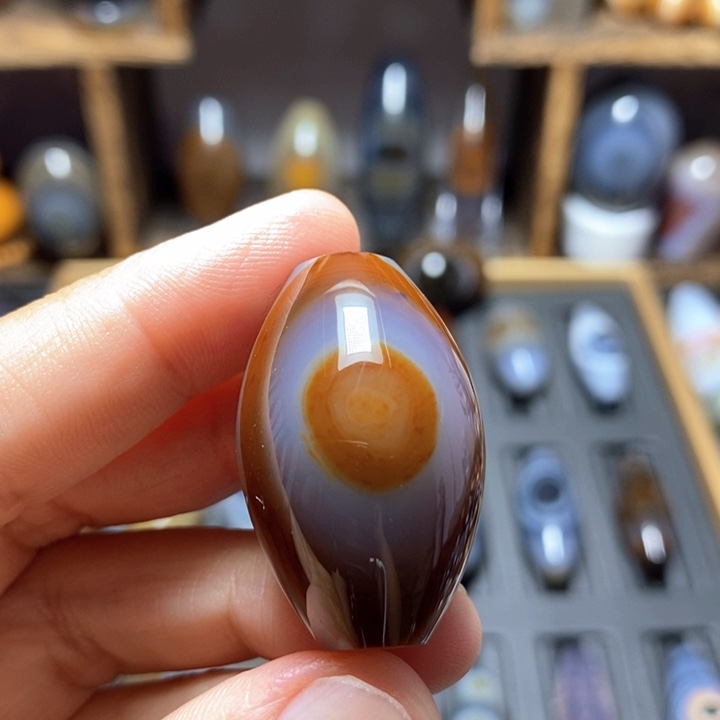 未镶嵌玛瑙/玉髓珠宝半成品