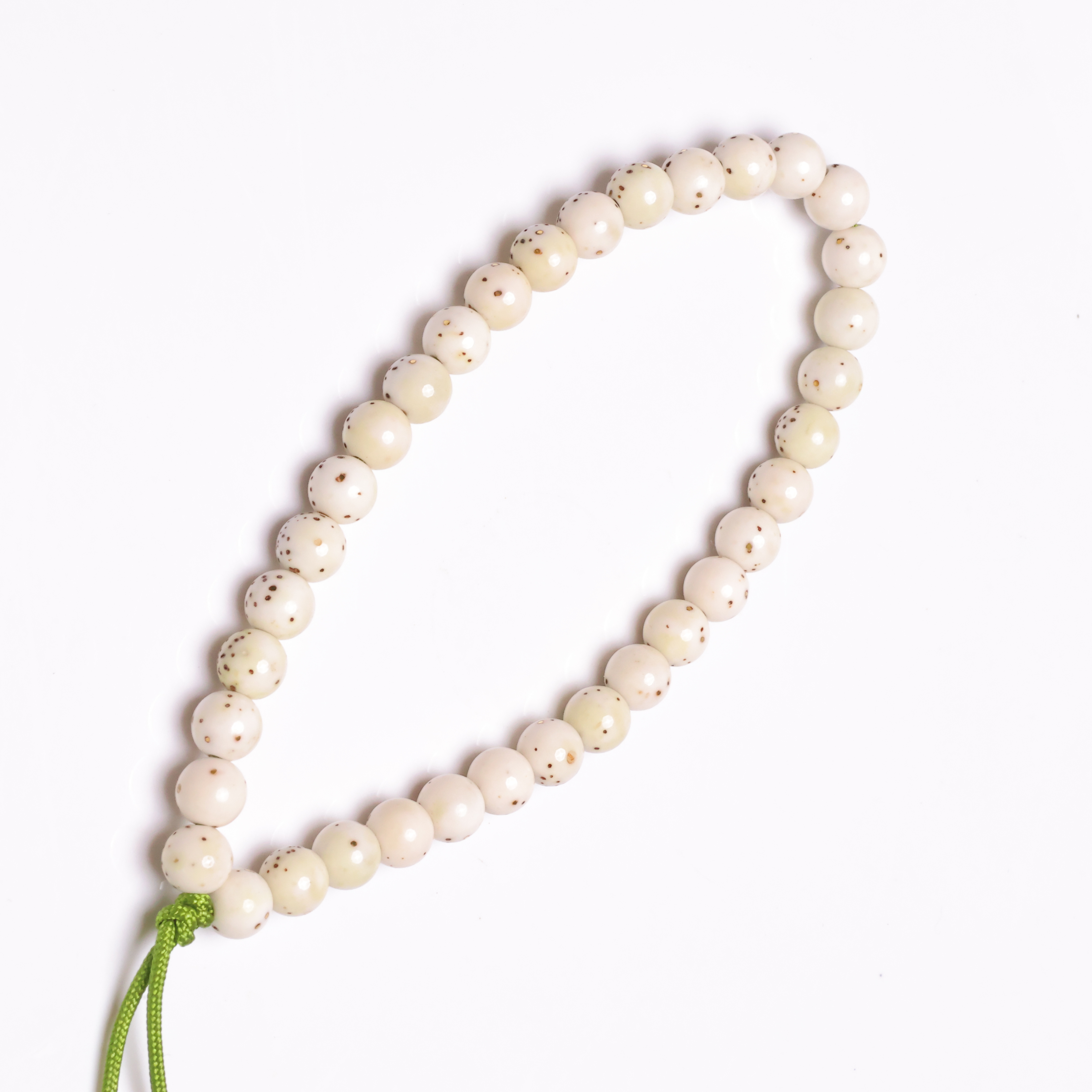 【宇辰】7mm圆珠半壁留白散星原白料原生态星月菩提手持