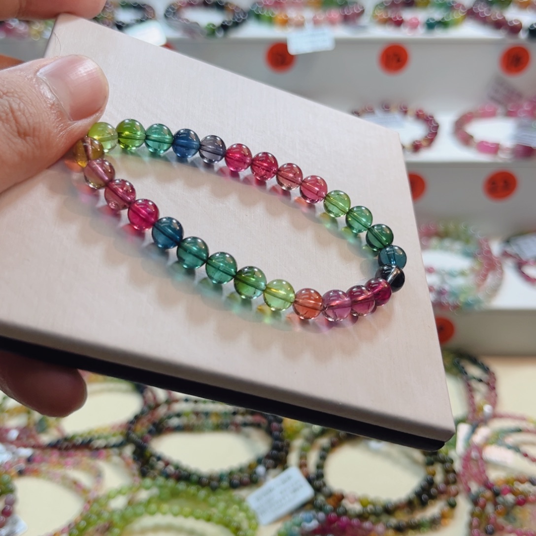 碧玺未镶嵌手链碧玺