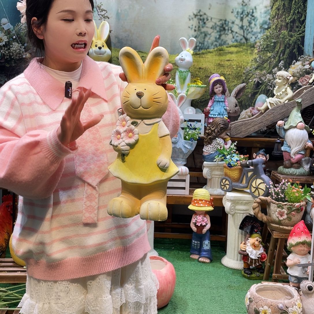 摆件花园摆件红红火火微瑕