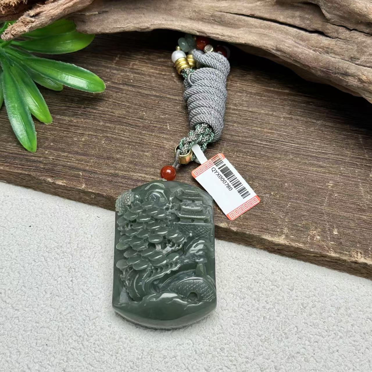 且末蓝和田玉山水牌D112227——多样性发其一