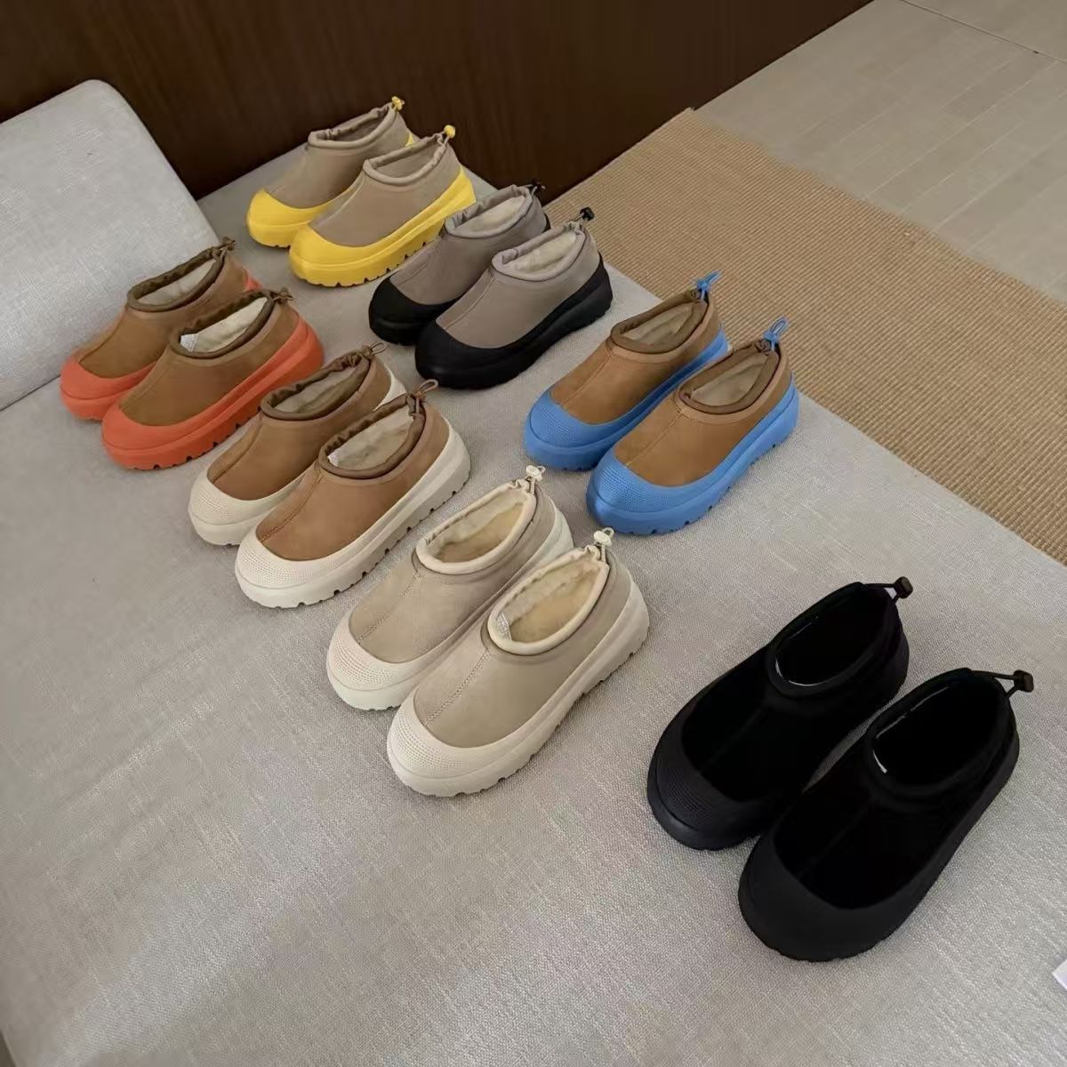 【低帮】王一博同款桑坡皮毛一体雪地靴