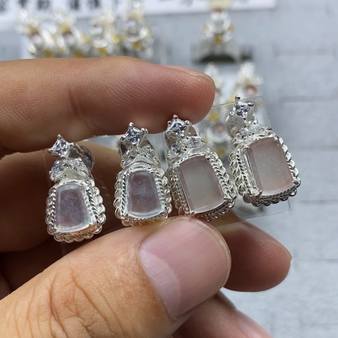 定制翡翠未镶嵌高冰玻大10小8mm