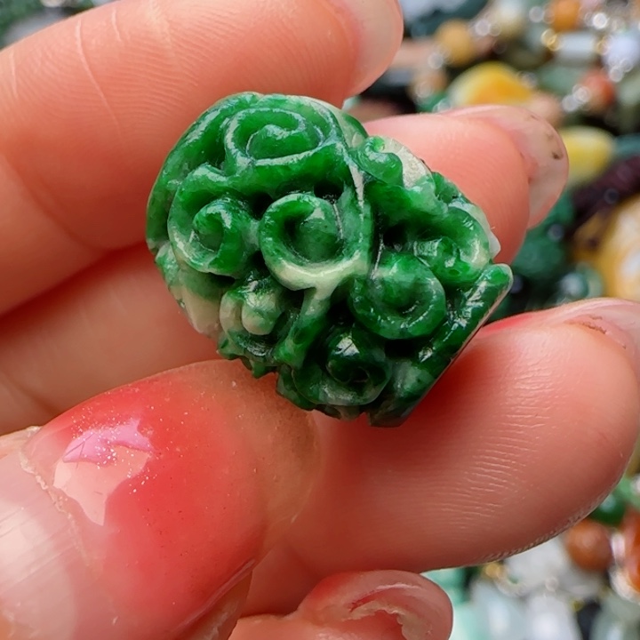 翡翠颈饰未镶嵌天然A货29