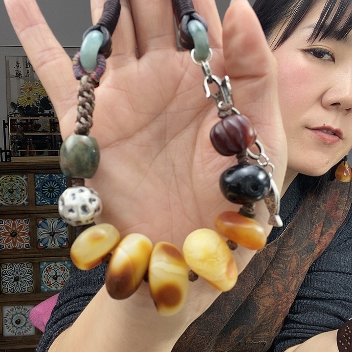 蜜蜡项链未镶嵌项链