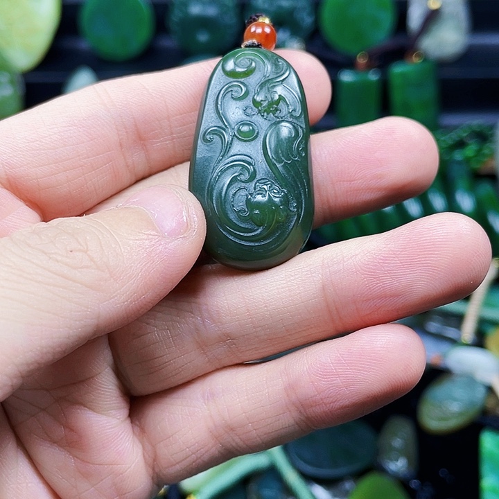 和田玉未镶嵌挂件