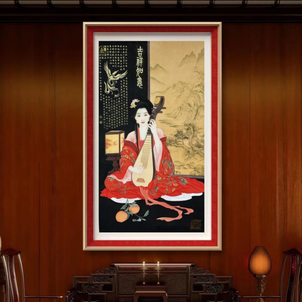 《吉祥如意》敦煌画派井灏先生作品