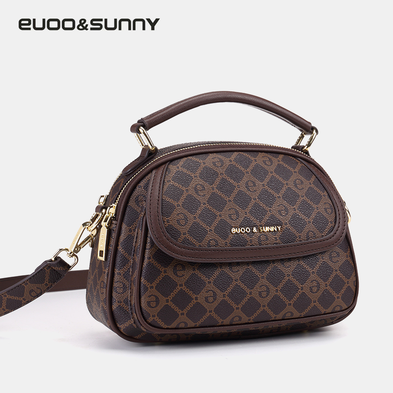 香港悠鸥大金包气质时尚百搭9066轻奢真牛皮包包女款爆款2025新款