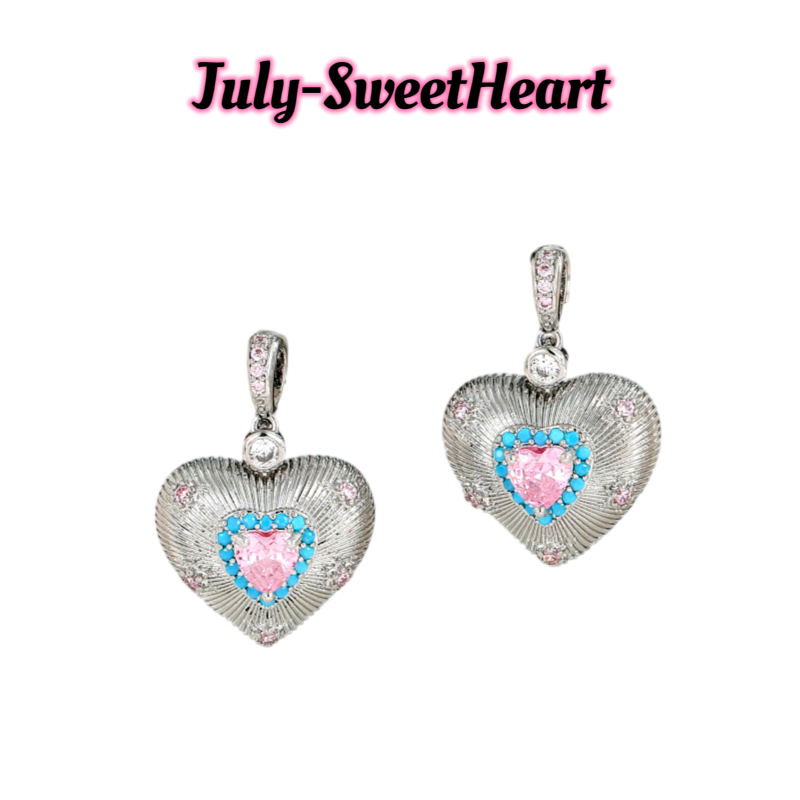 铜合金耳饰 JS设计师品牌心形耳饰