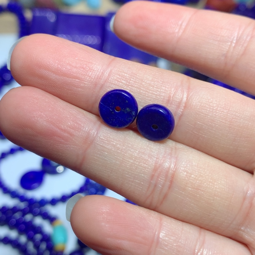 【闪购商品】青金石9m隔片吊坠未镶嵌千*