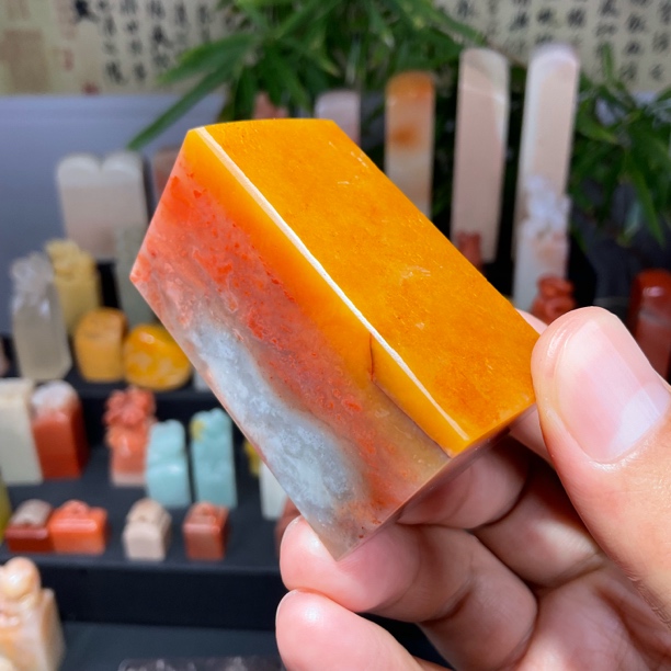 老挝石原皮素章2.9*5.3*3.1cm