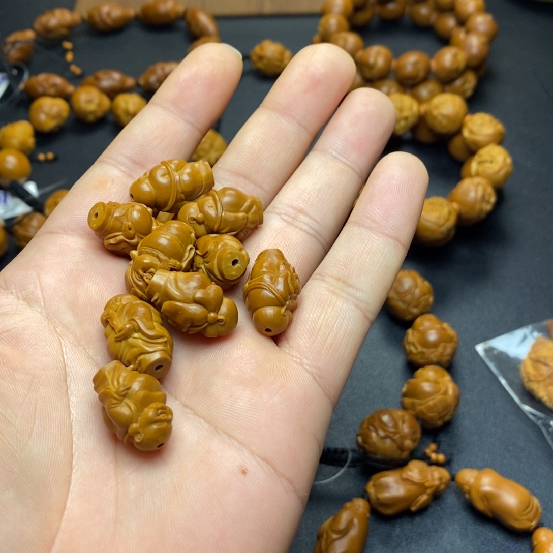 骑***奔橄榄核手串/手链站立弥勒