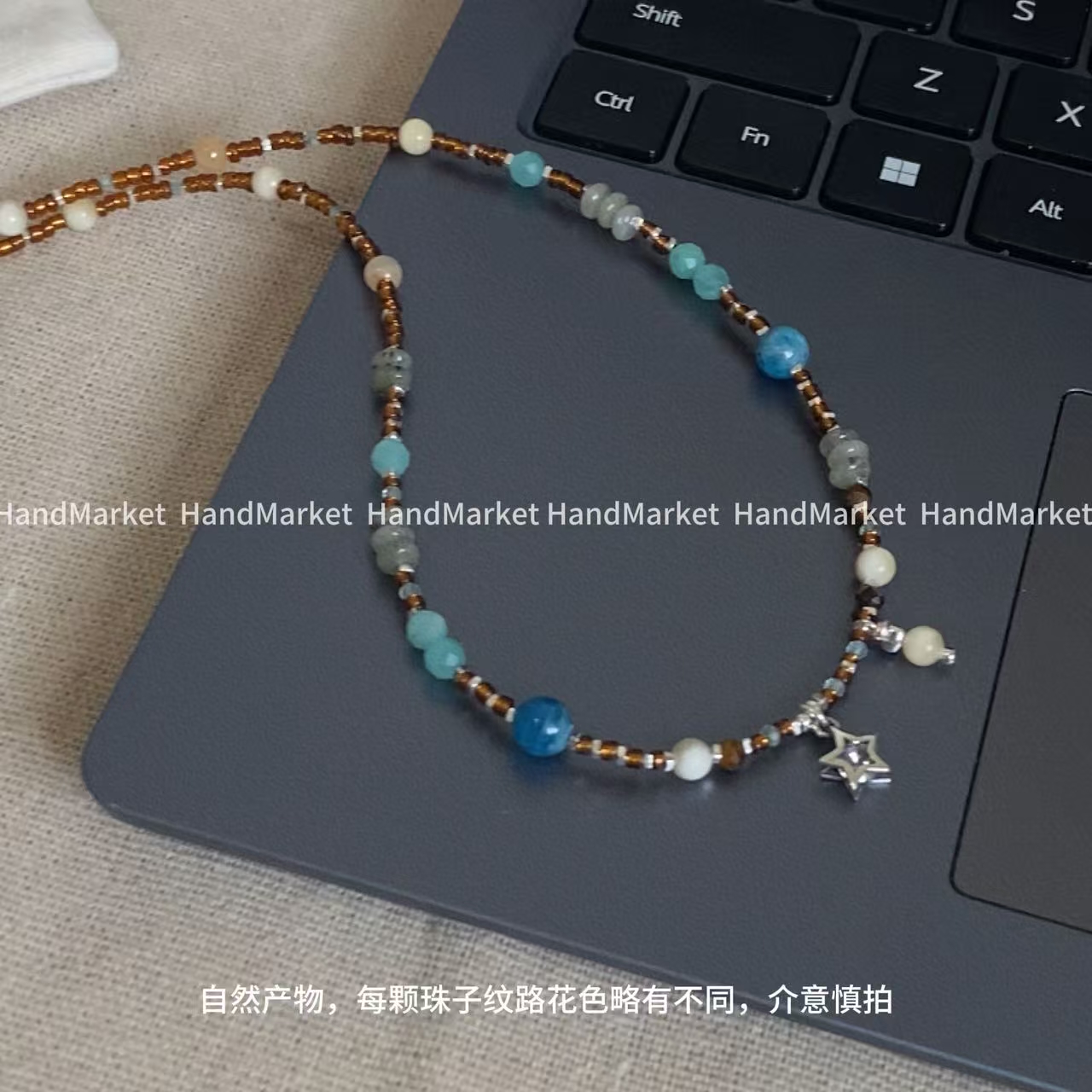 吊坠925银 JIUJIU【星宇银河】手工气质时尚百搭小众彩色0716