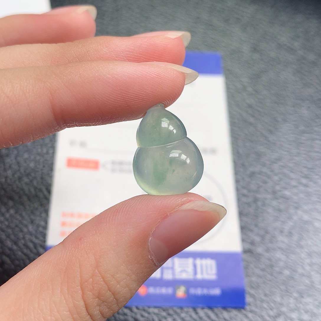 翡翠裸石缅甸天然A货翡翠冰种葫芦