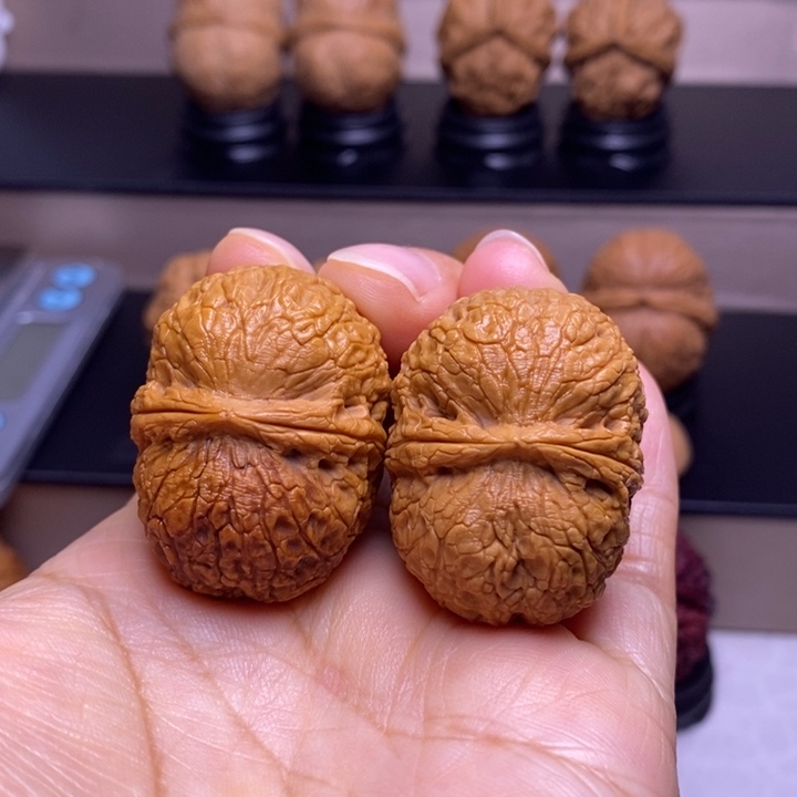 把件文玩核桃花生元宝79