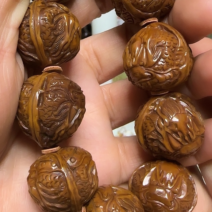 文玩核桃吊坠器物之美手工雕刻