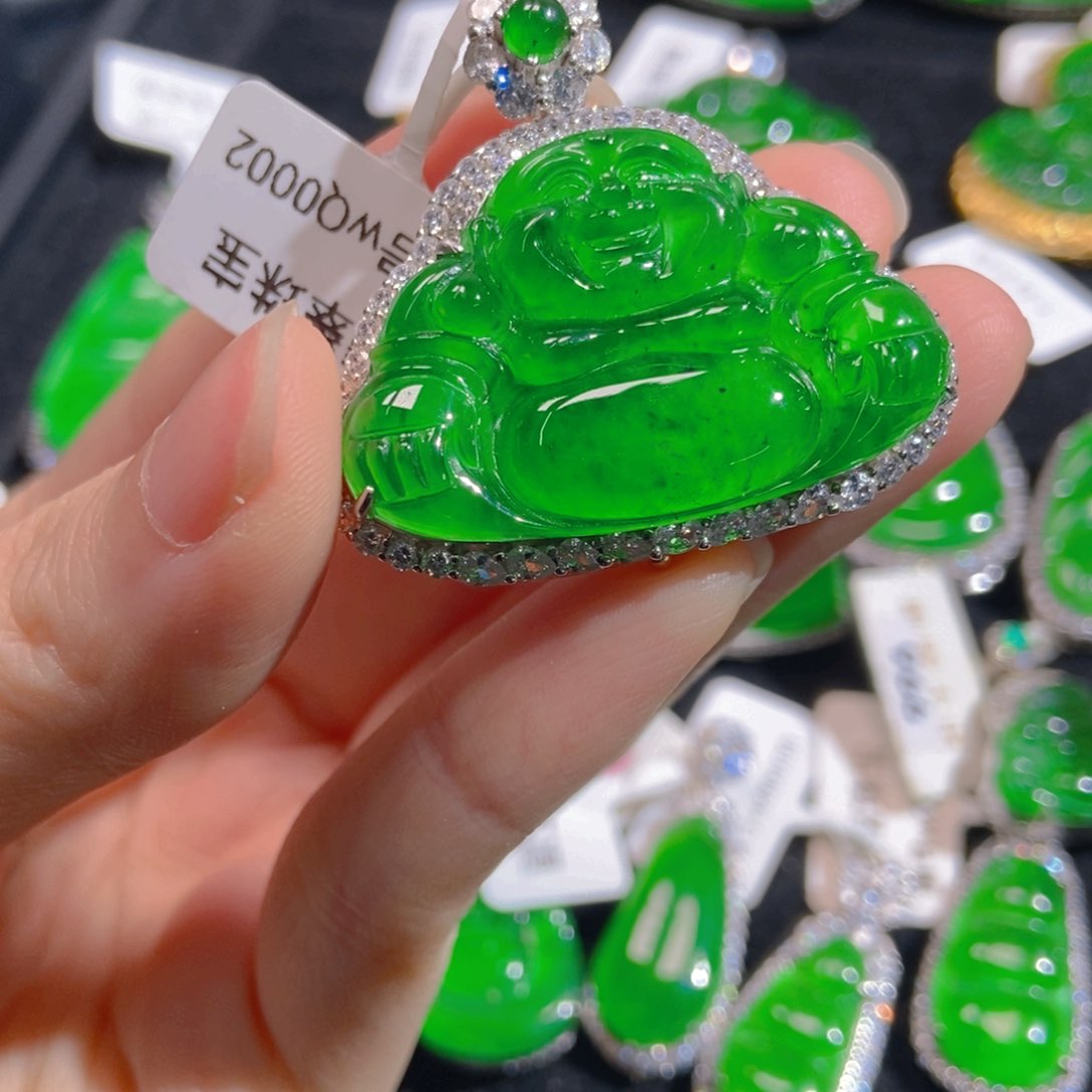 翡翠吊坠(不含链)银S925镶嵌