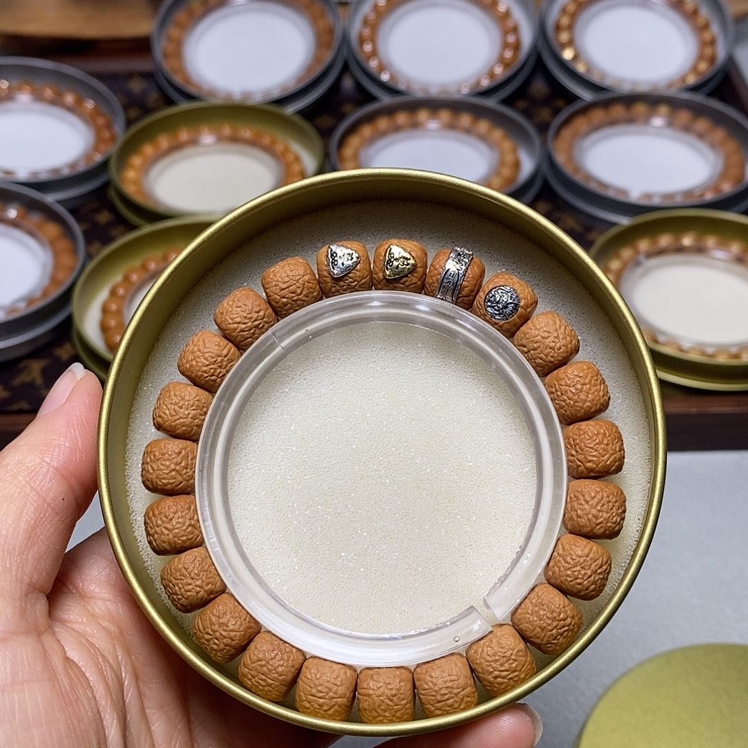 猴头核桃手串351号10左右四标高配龙鳌全品