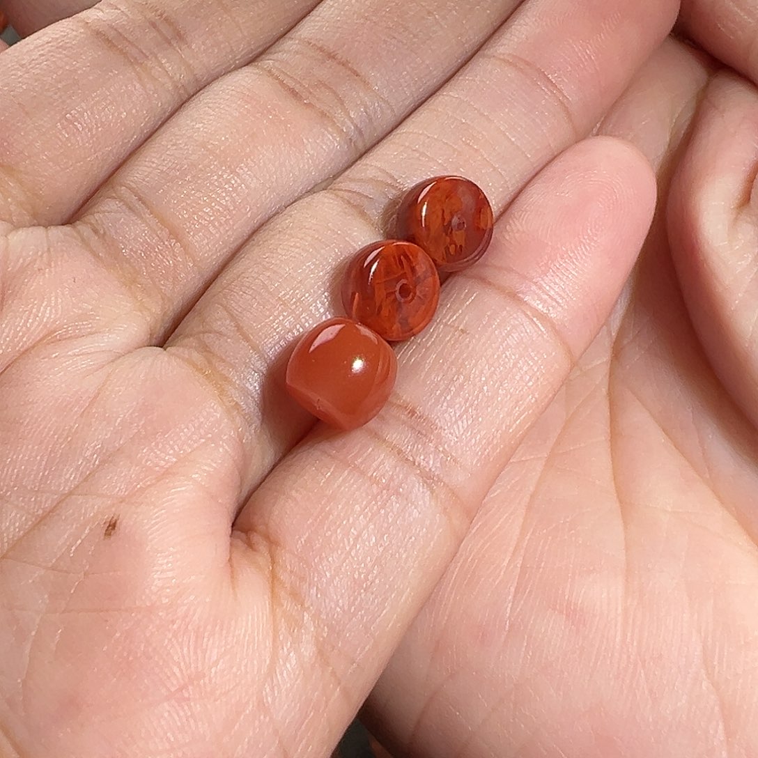 南红玛瑙珠宝奇石未镶嵌弓*