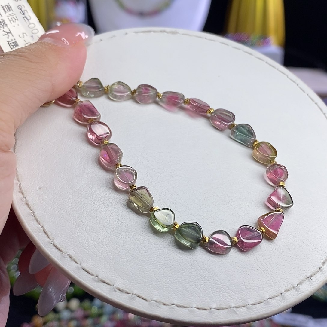 未镶嵌手链碧玺瓜片