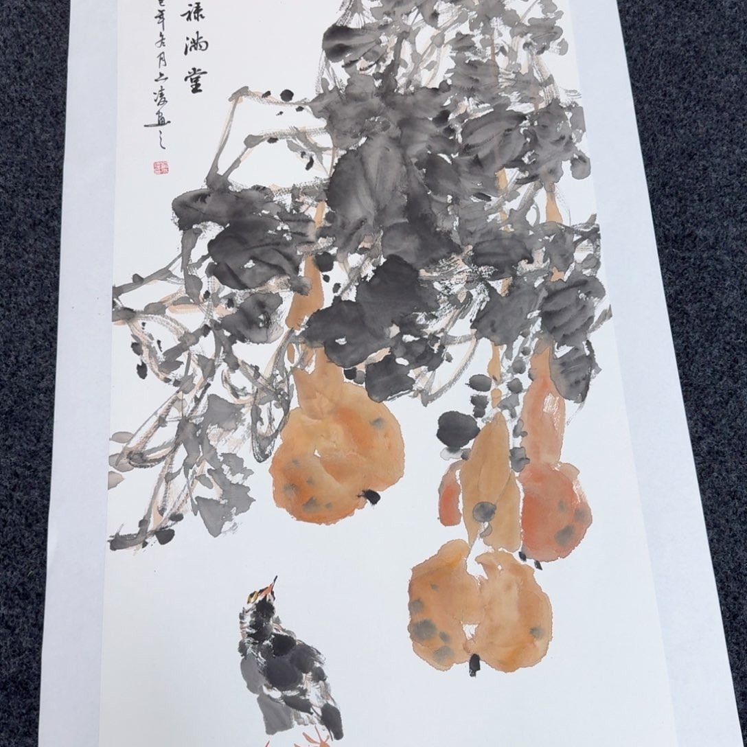 国画国画作品山水花鸟纯手绘