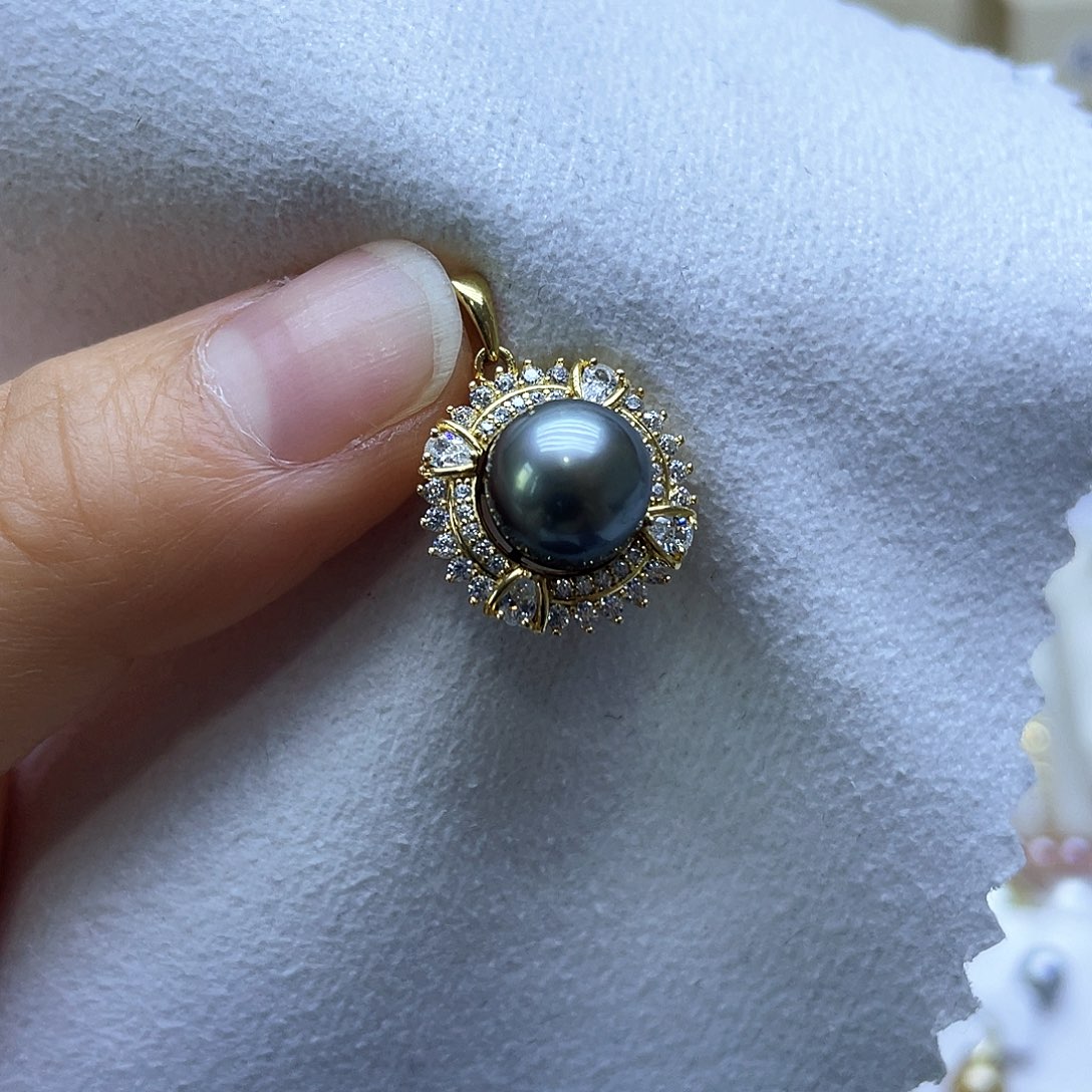 海水珍珠颈饰银S925镶嵌