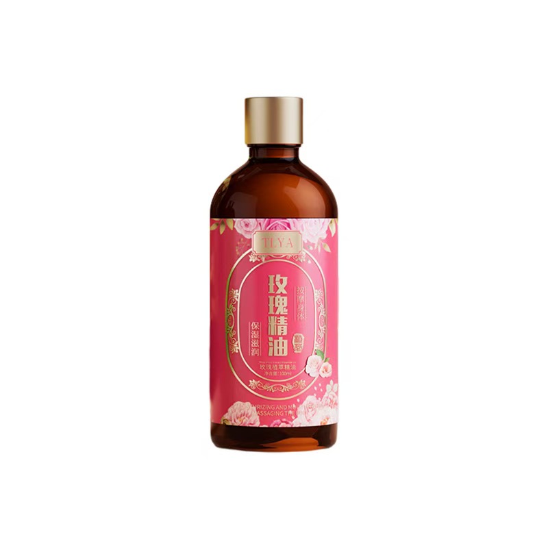 玫瑰精油植物精粹丝滑质地肌肤粗糙水润柔嫩舒缓通经身体开背家用