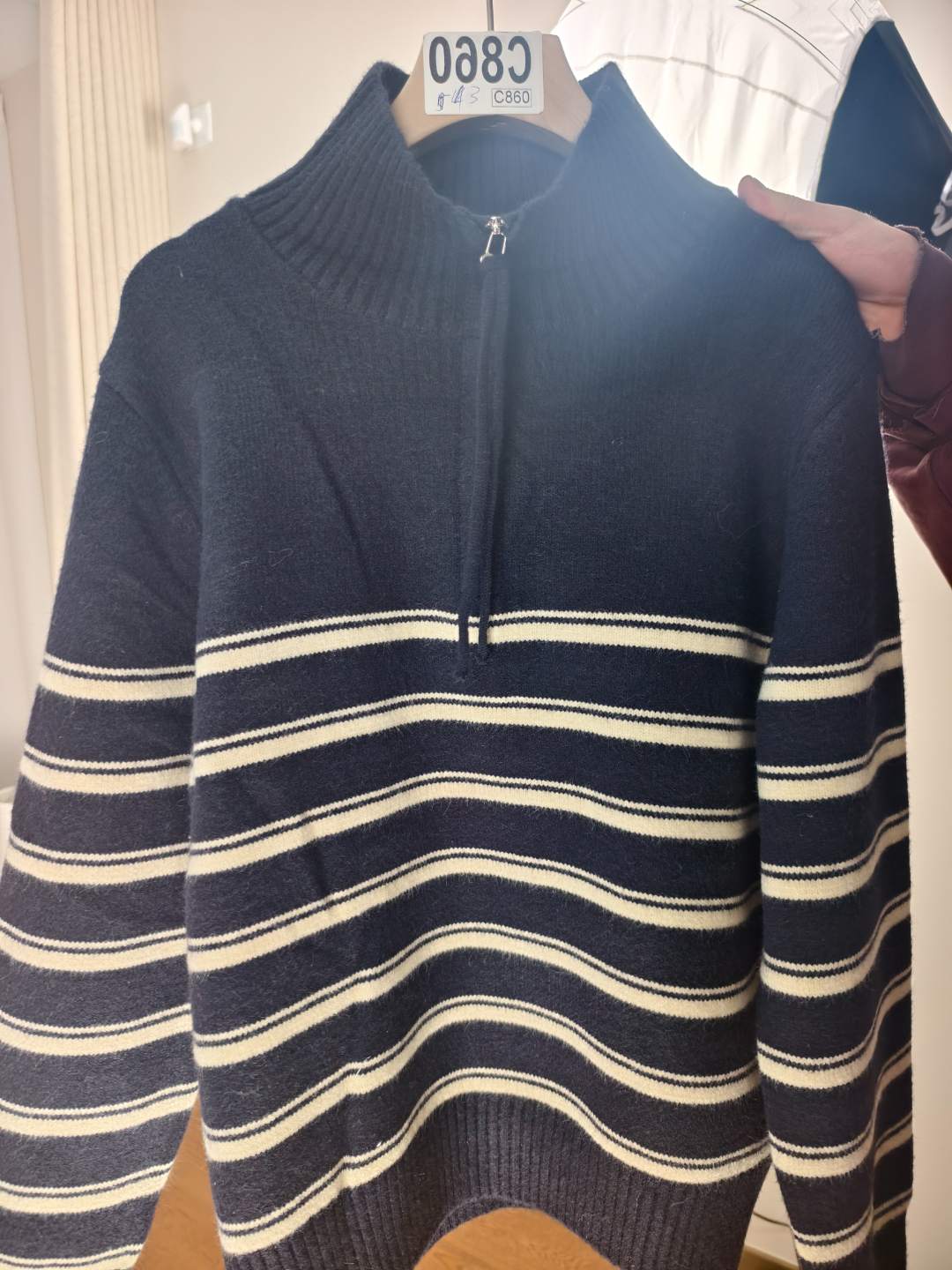 C860【下单无需备注均码】休闲开衫厚款高领秋季毛针织衫